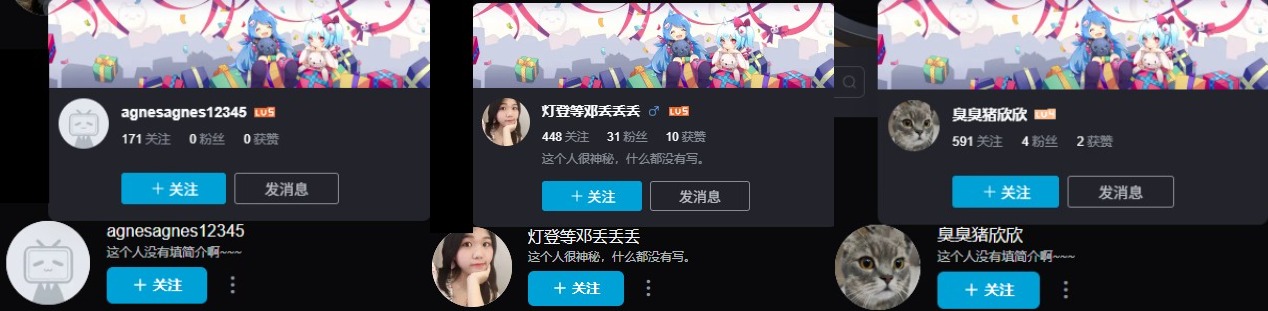 伪人账号示例